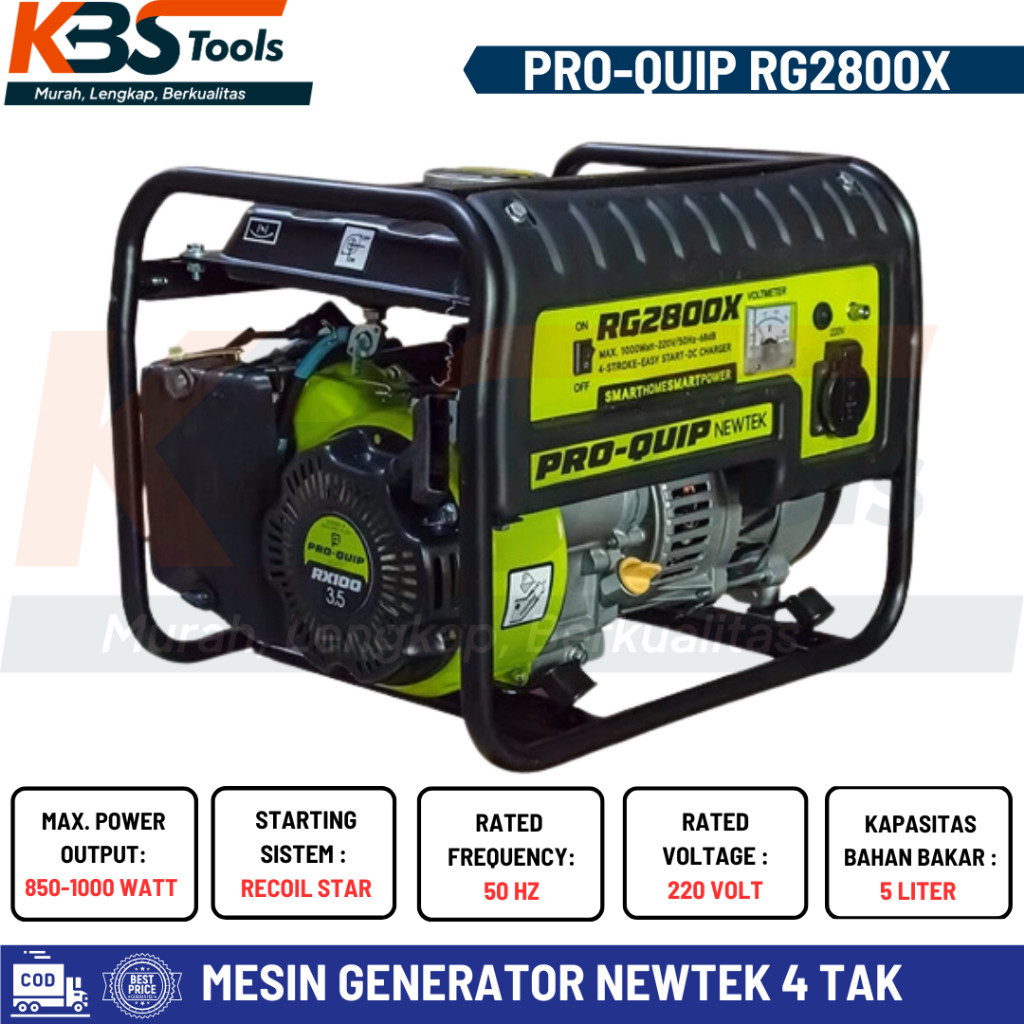 Jual Mesin Generator Genset Watt Proquip Newtek Rg X Tak