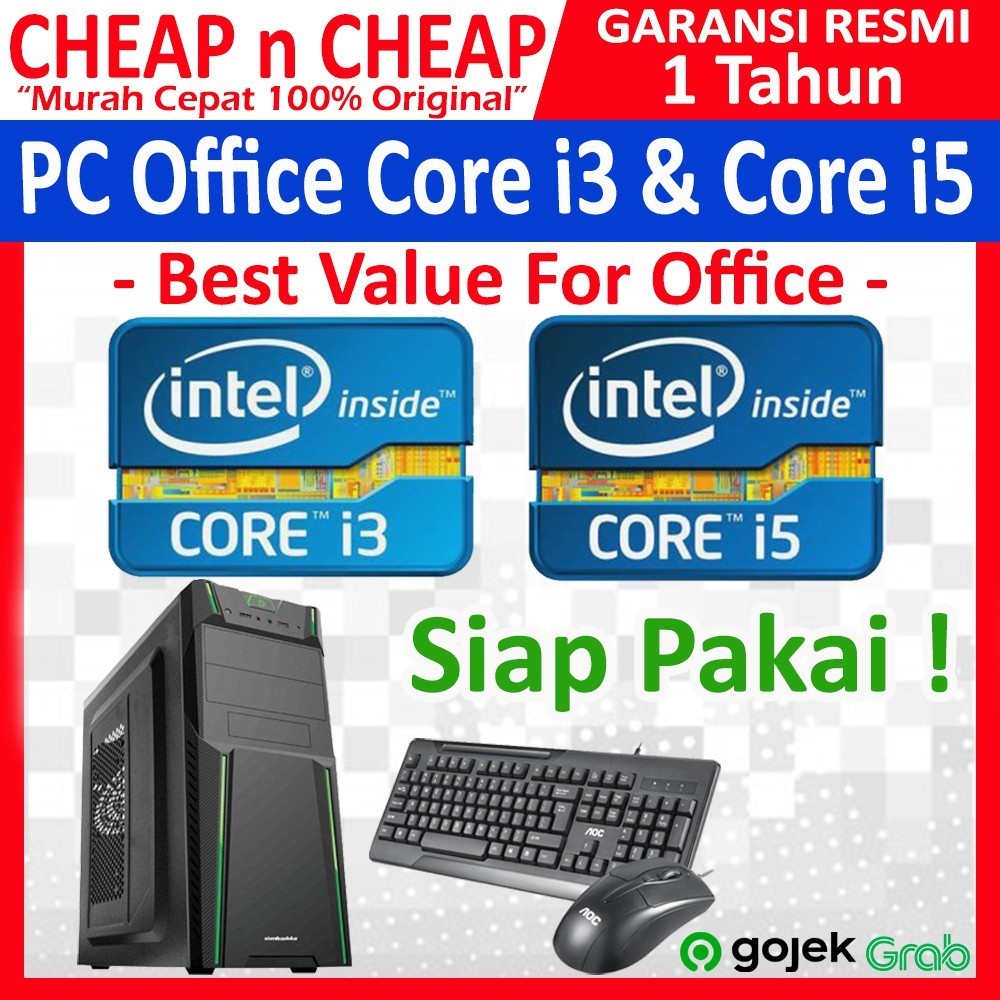 Jual OK GASH PC Rakitan Core I3 Core I5 Lengkap Komputer Kasir