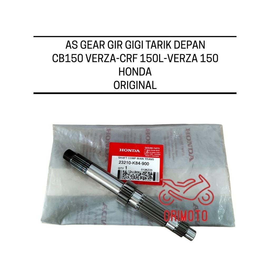 Jual Shaft Comp Main Trans As Gear Gir Gigi Tarik Depan Cb Verza Crf