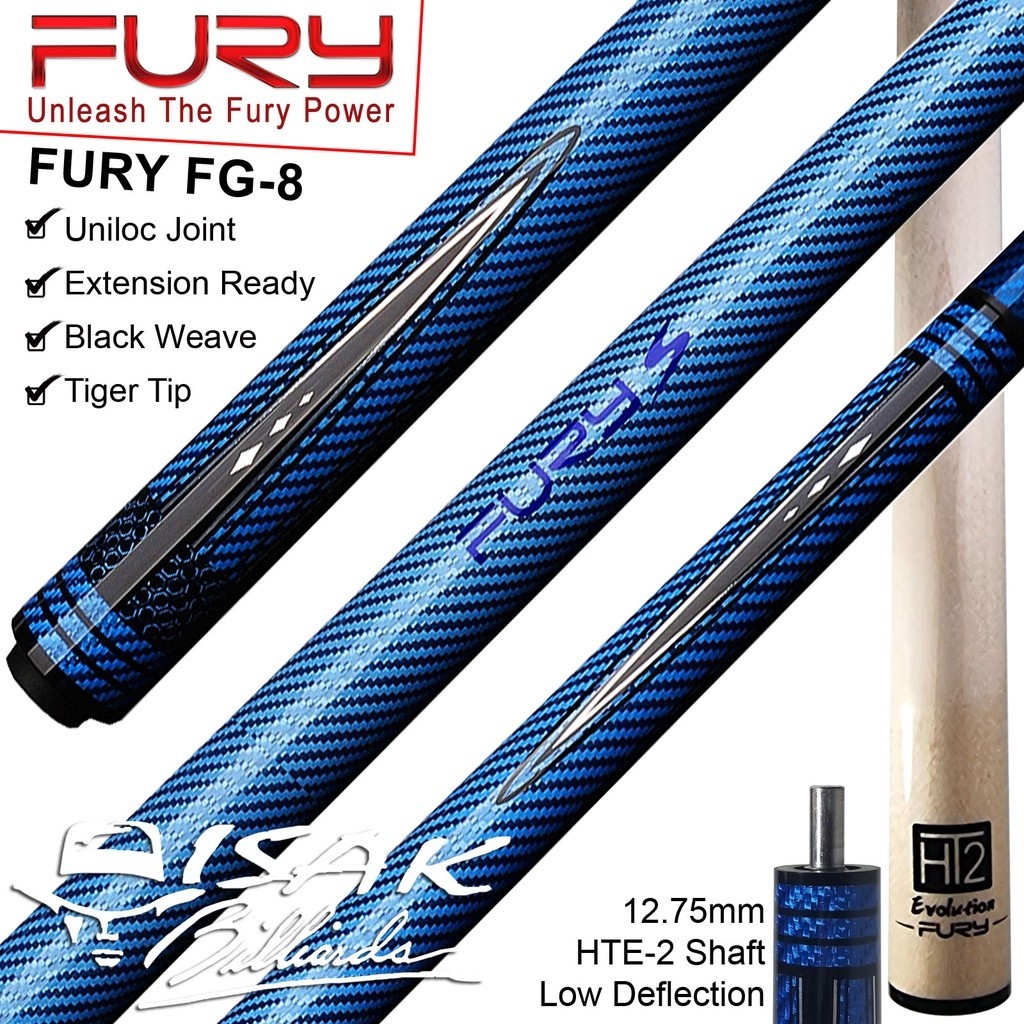 Jual Fury Fg Blue Cue Uniloc Joint Billiard Stick Biliar Low