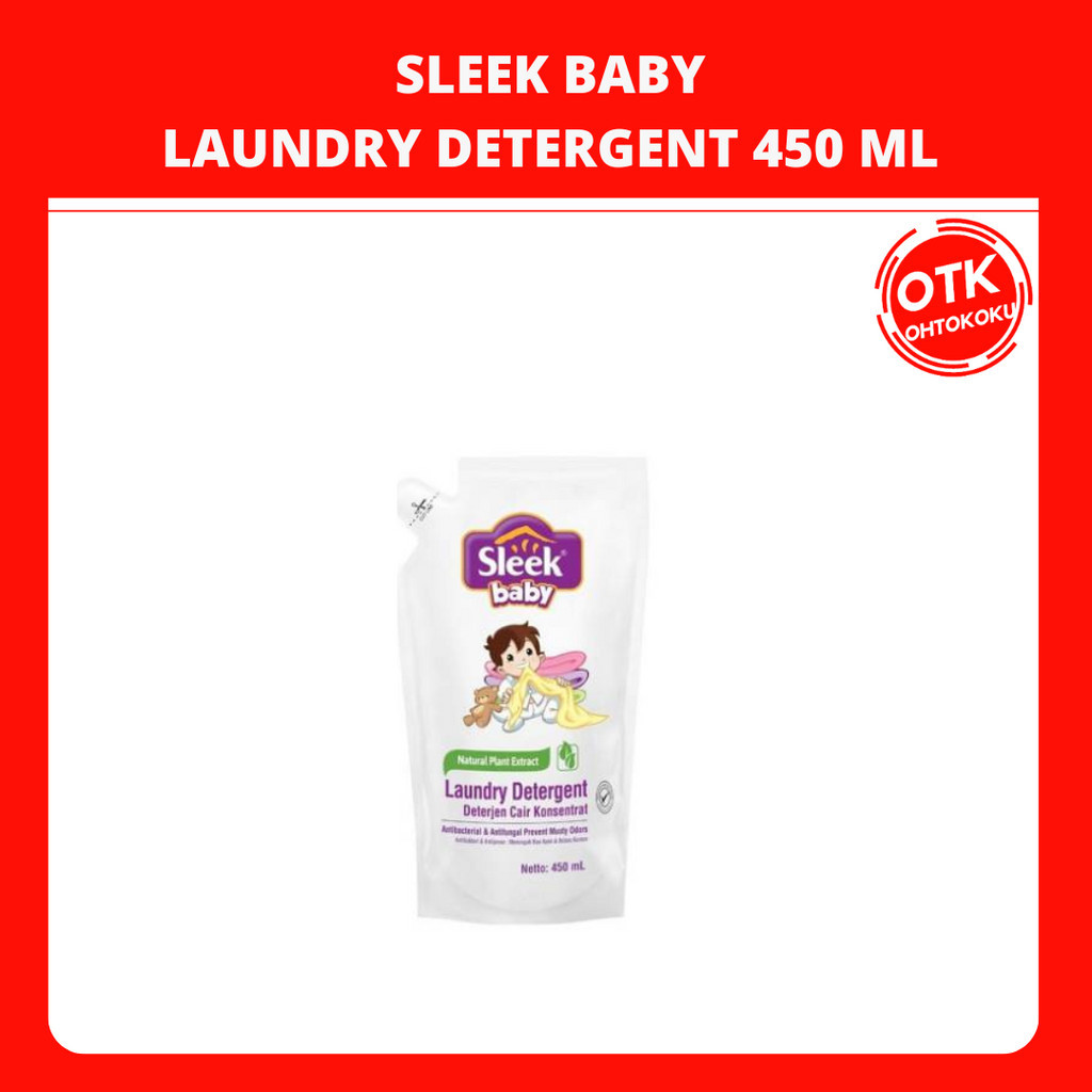 Jual Sleek Baby Laundry Detergent Pouch 450ml Shopee Indonesia