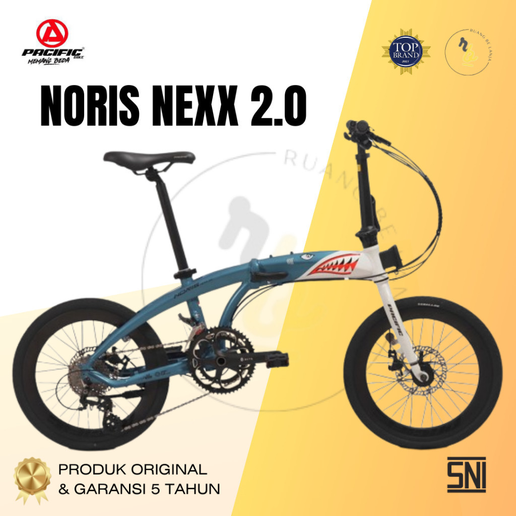 Jual Sepeda Lipat Ukuran 20 Inch Noris Nexx 2 0 2x8 Speed Shimano