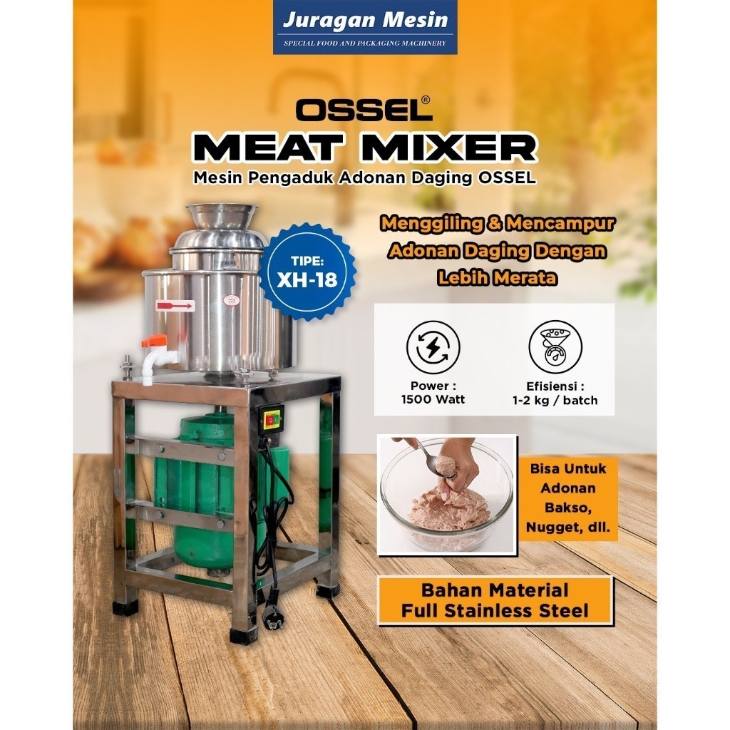 Jual Meatball Mixer Meat Mixer Mesin Pengaduk Adonan Bakso Xh Ossel