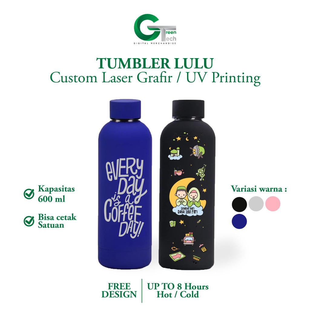 Jual Custom Tumbler Lulu Elite Custom Cetak Laser Grafir Atau Print