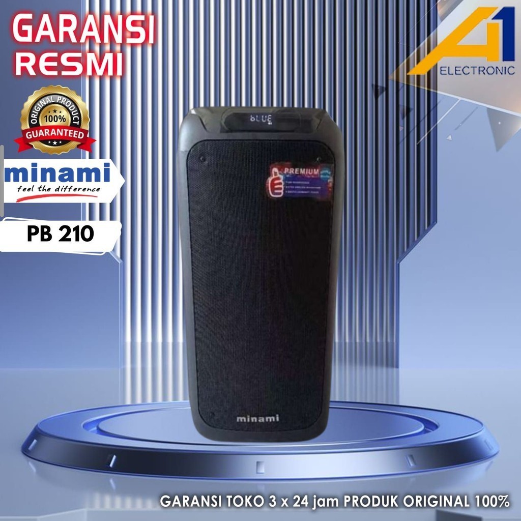 Jual Speaker Portable Minami Pb Pb Party Box Double Woofer