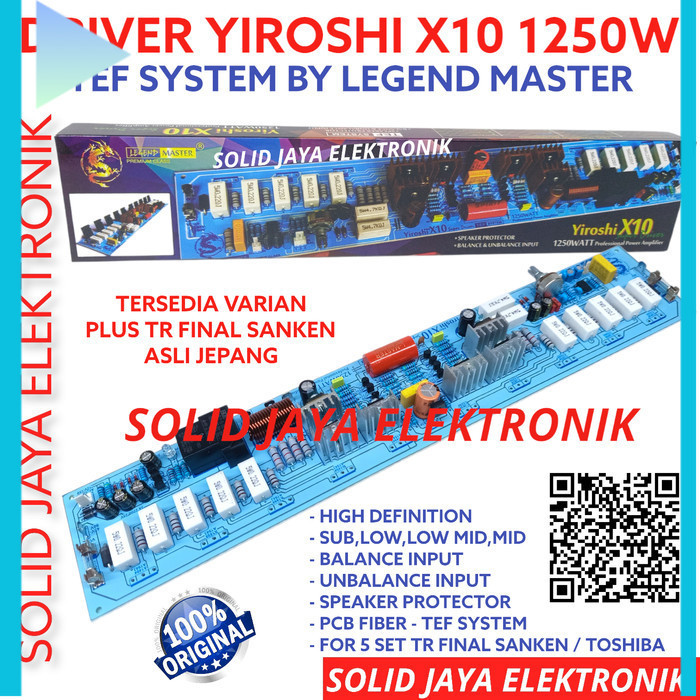 Jual KIT DRIVER POWER YIROSHI X10 1250W POWER AMPLIFIER X 10 TANPA TR