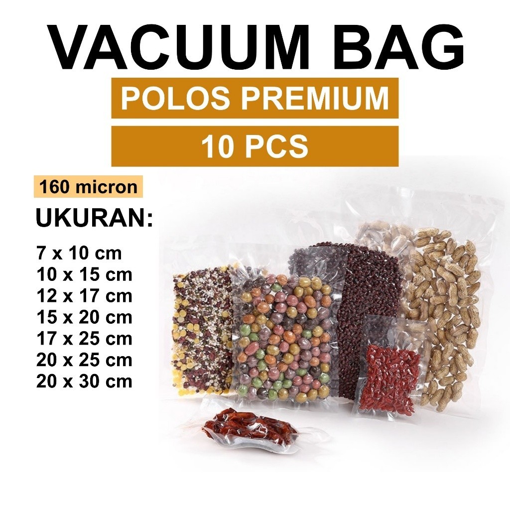 Jual Alimama Isi Plastik Vakum Polos Premium Vacuum Bag Vacum