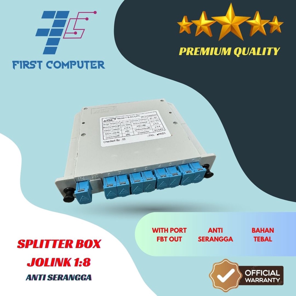 Jual Passive Splitter Box 1 8 Jolink SC UPC With FBT Out Anti