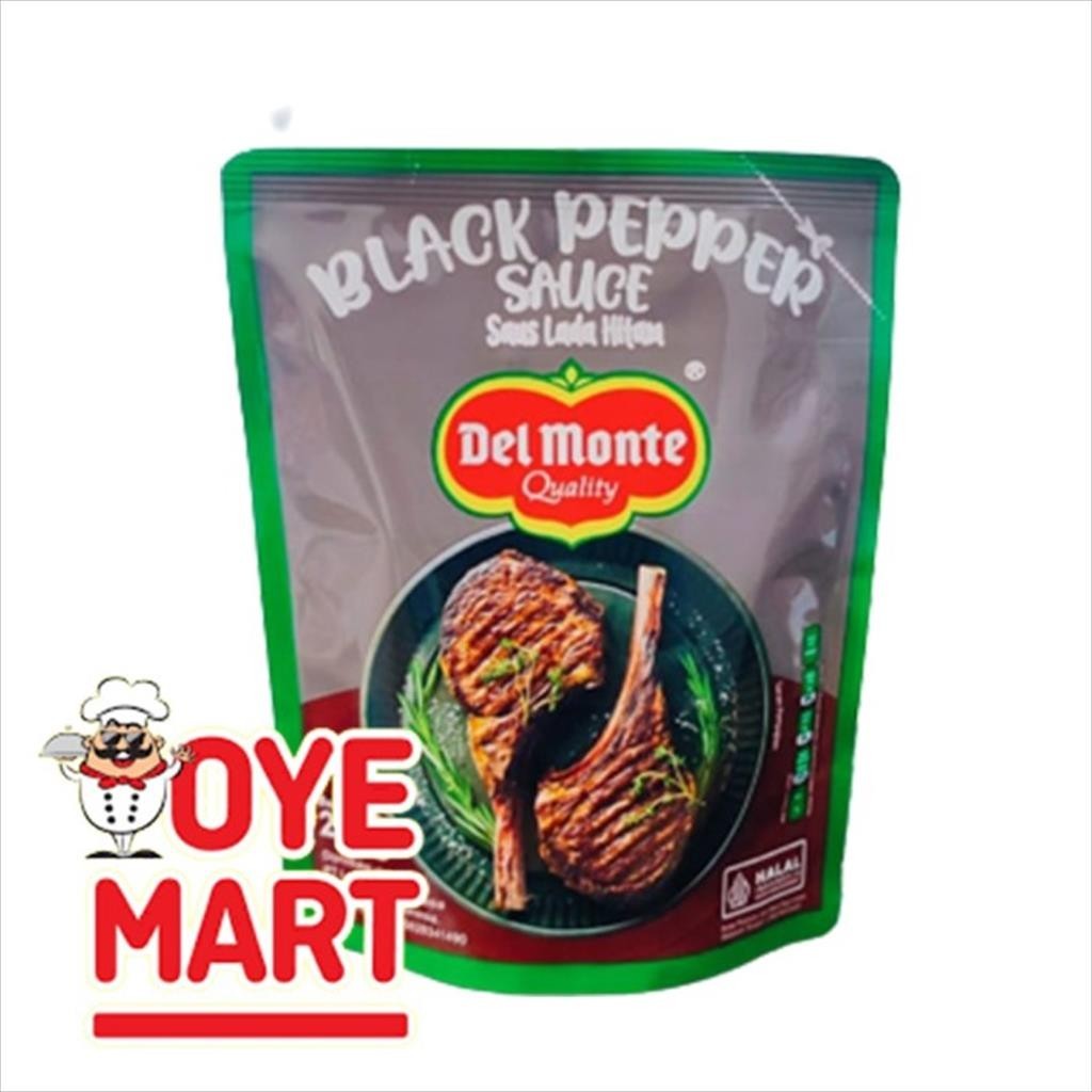 Jual DELMONTE BLACK PEPPER SAUCE 250GR SAUS LADA HITAM Shopee Indonesia