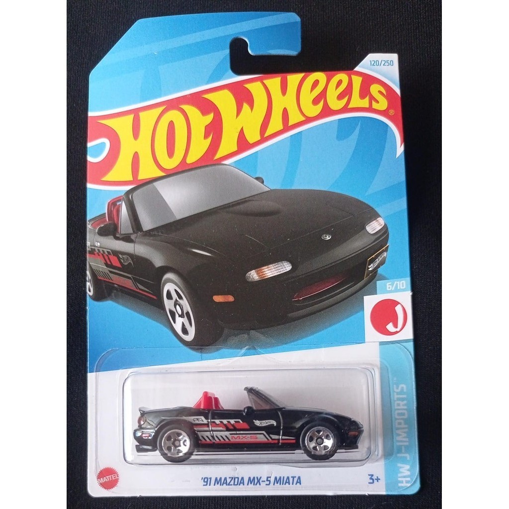 Jual Hot Wheels Mazda MX Miata HW J Imports Black Shopee Indonesia