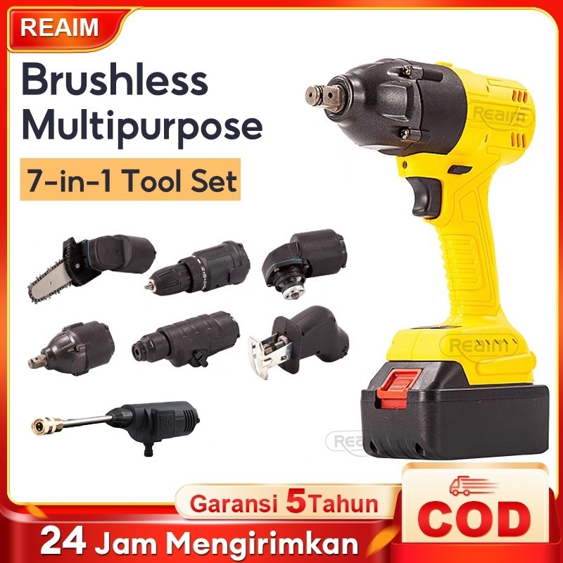 Jual REAIM Mesin Bor Gerinda Jet Cleaner Impact Wrench Chainsaw Senso