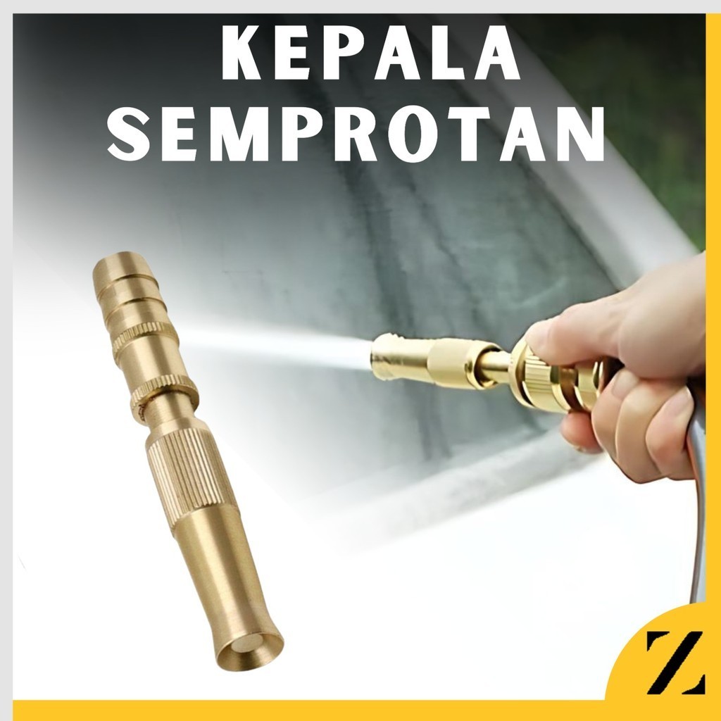 Jual Semprotan Air Lurus Kuningan Hose Noozle Sprayer Brass Kepala