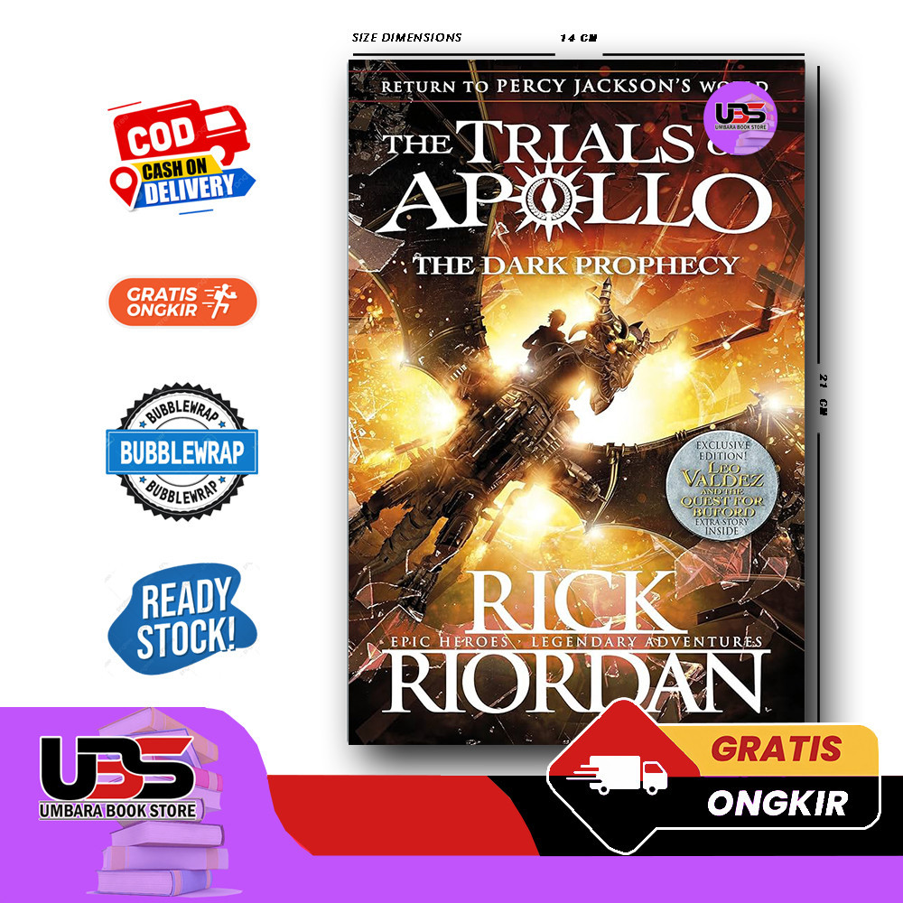 Jual The Trials Of Apollo 2 Dark Prophecy Rick Riordan English