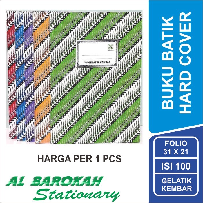 Jual Buku Batik Hard Cover Ukuran Folio Isi 100 Gelatik Kembar