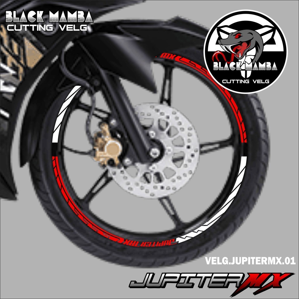 Jual COD CUTTING STICKER VELG JUPITER MX STIKER LIS LIST VARIASI