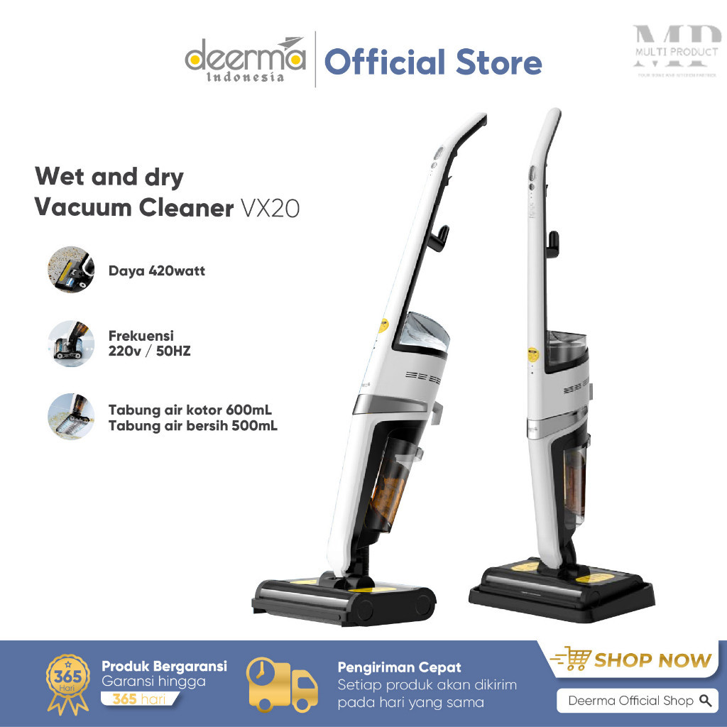 Jual Deerma Vx Wet Dry Smart Vacuum Cleaner Dual Shaft Penyedot Debu