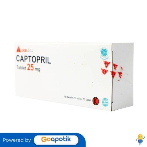 Jual Captopril Ogb Dexa Medica 25 Mg Box 100 Tablet Hipertensi