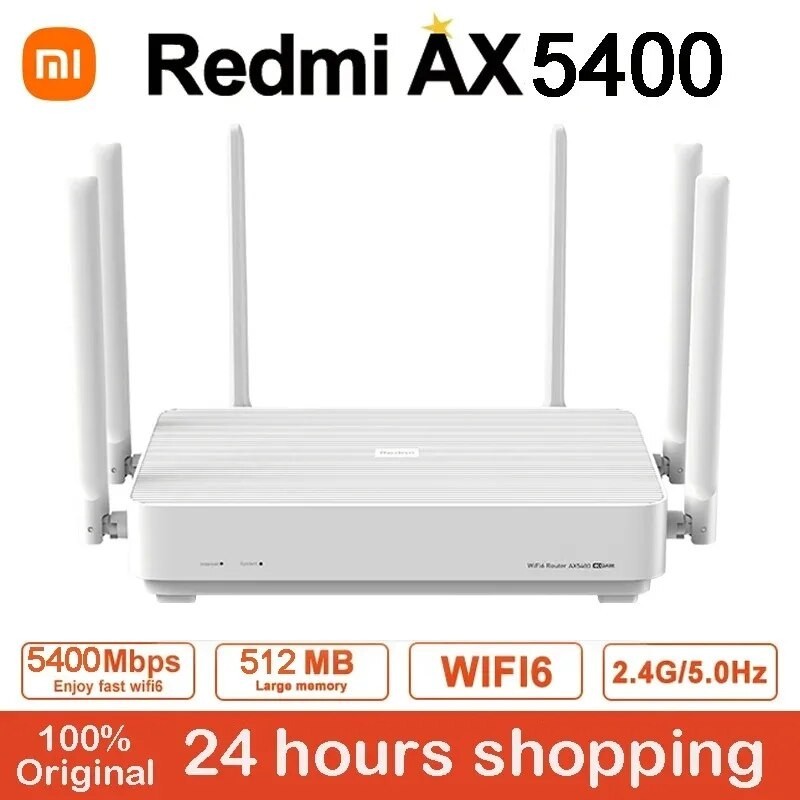 Jual Xiaomi Redmi AX5400 Wifi Router Mesh System Wi Fi 6 Plus 160MHz