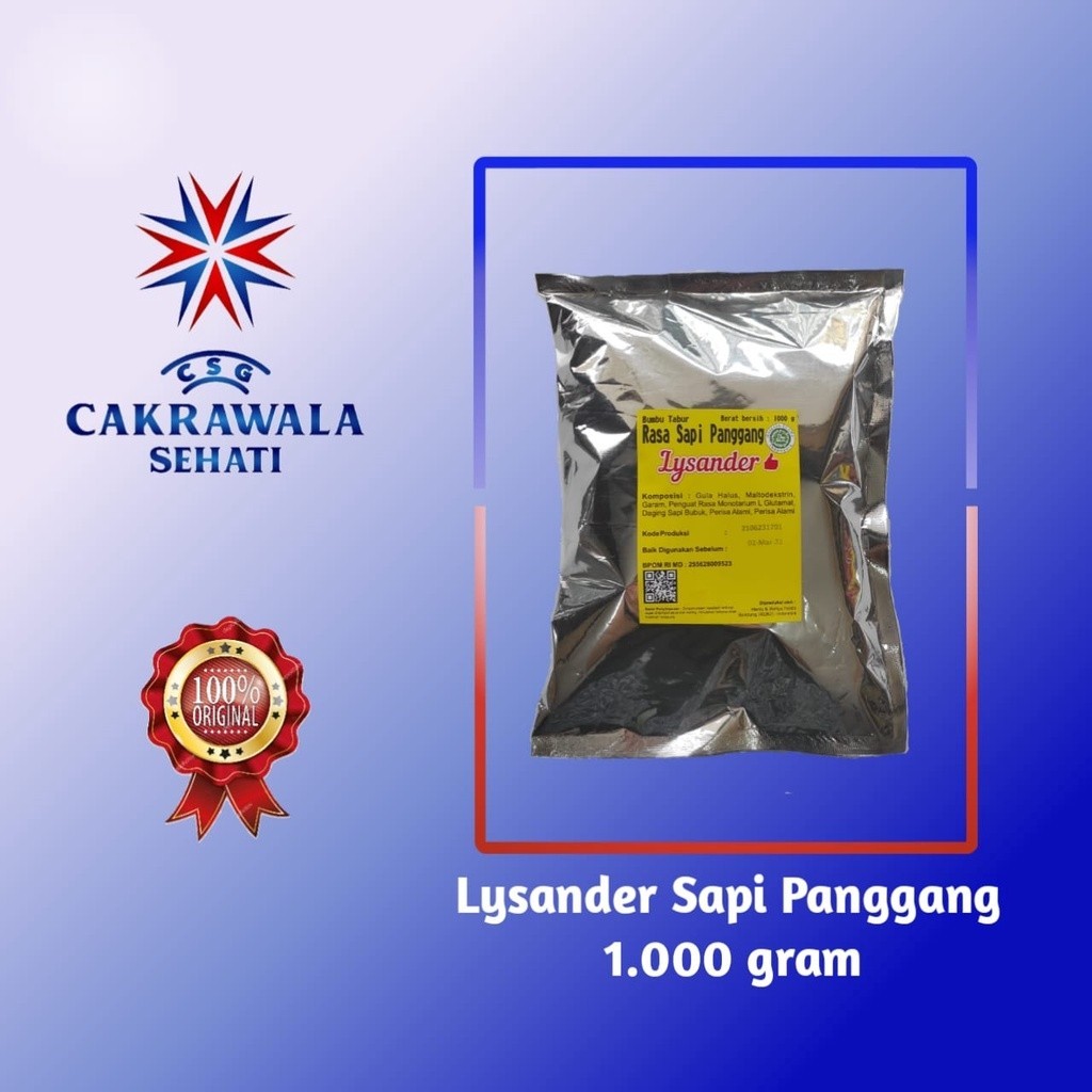 Jual Lysander Bumbu Tabur Serbaguna Rasa Sapi Panggang 1 Kg Shopee