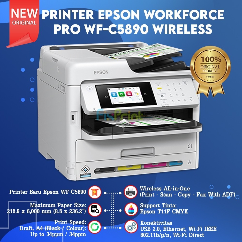 Jual Printer Epson Workforce Pro Wf C Wireless All In One Print