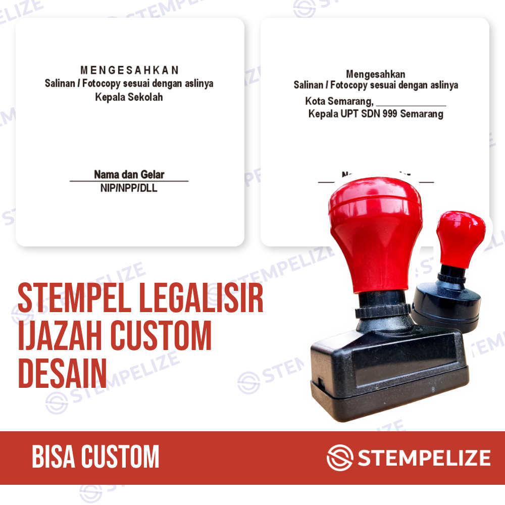 Jual Stempel Legalisir Ijazah Custom Desain Shopee Indonesia