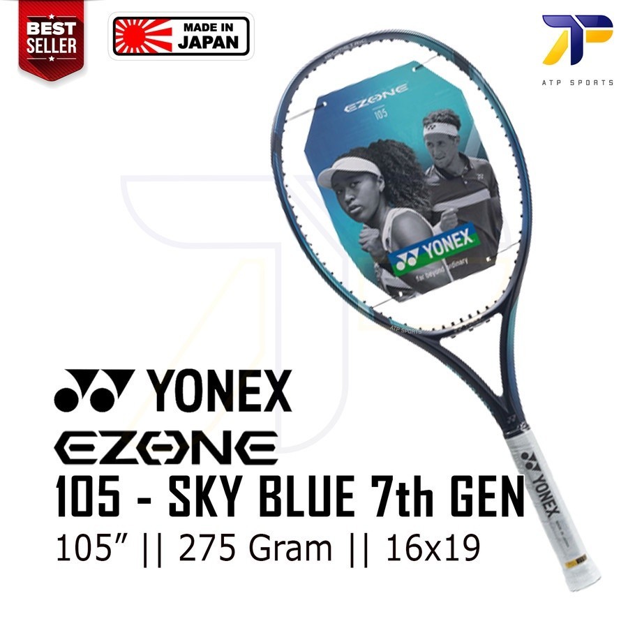 Jual Raket Tenis Tennis Racket Yonex Ezone 105 Sky Blue 2022 275 Gram