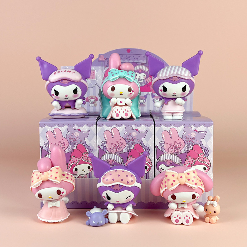 Jual Teman Blind Box Kuromi Kuromi Miniso Sanrio Hiasan Meja Mainan