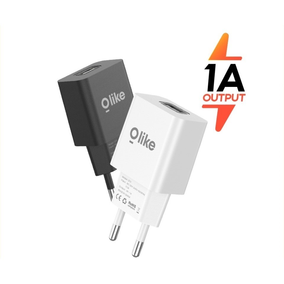 Jual Eceran Adaptor Charger Olike C111 1A Kepala Charger 1Ampere Output