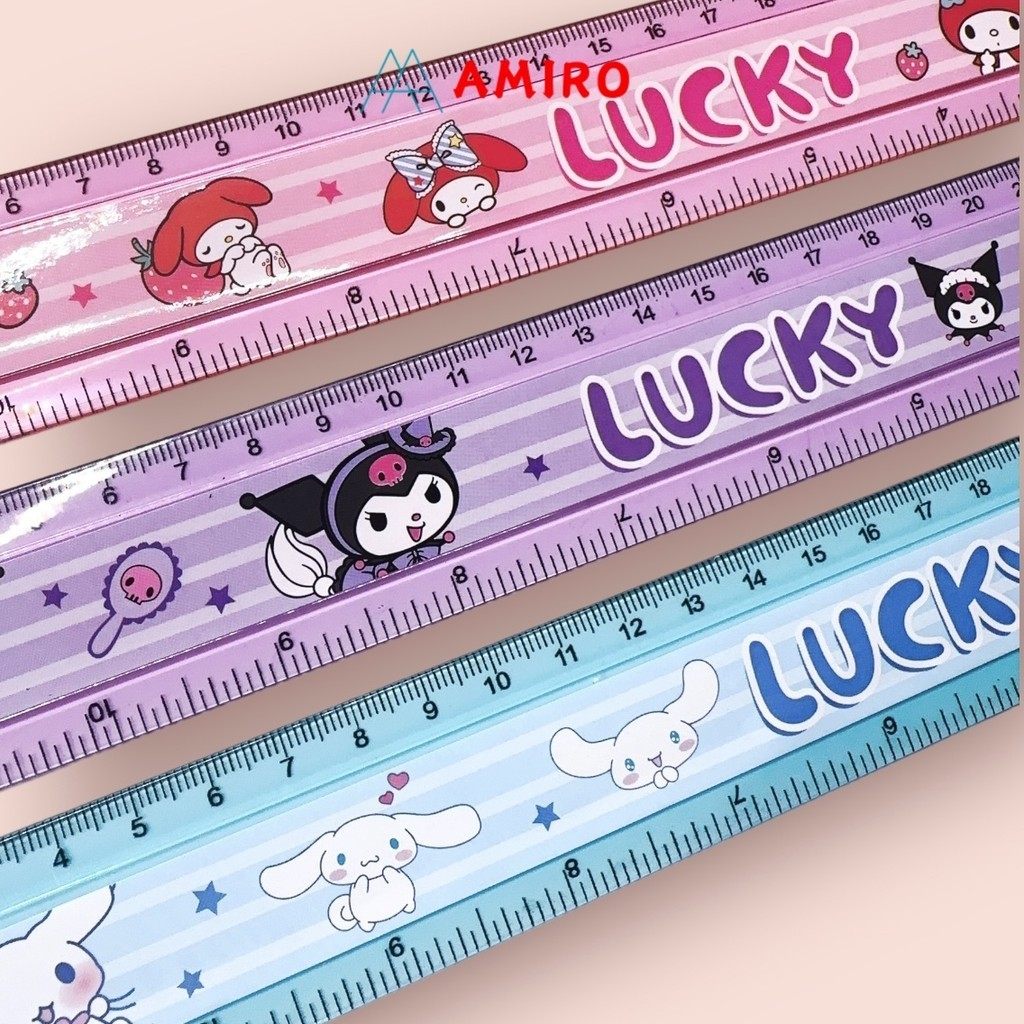 Jual Penggaris Cm Karakter Sanrio Kuromi Lucu Ruler Garisan Abjad