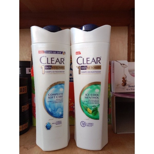 Jual Clear Shampoo 300ml Anti Ketombe Ice Cool Menthol Complete Soft