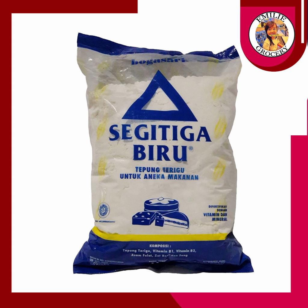 Jual Bogasari Tepung Terigu Segitiga Segi Tiga Biru Kg Kg Shopee