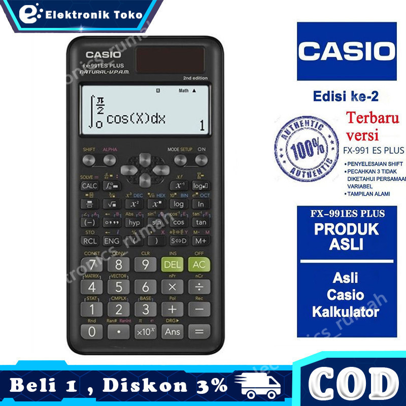 Jual Kalkulator Scientific Casio Ilmiah FX 991EX 991ES Plus Kalkulator