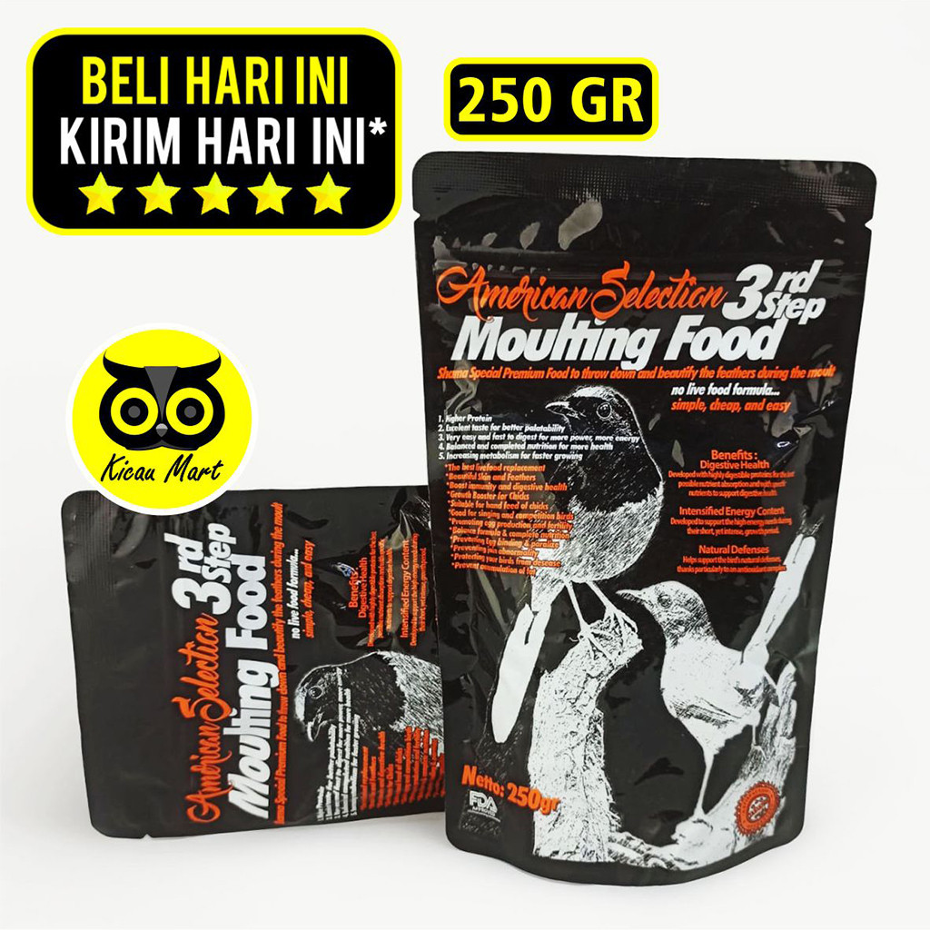 Jual MOULTING AMS 3 STEP MOULTING FOOD 3 RD STEP AMERICAN SELECTION