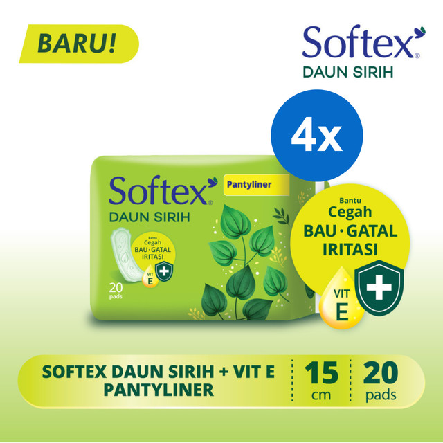 Jual Pantyliner Softex Daun Sirih Vitamin E Pads X Pcs Shopee