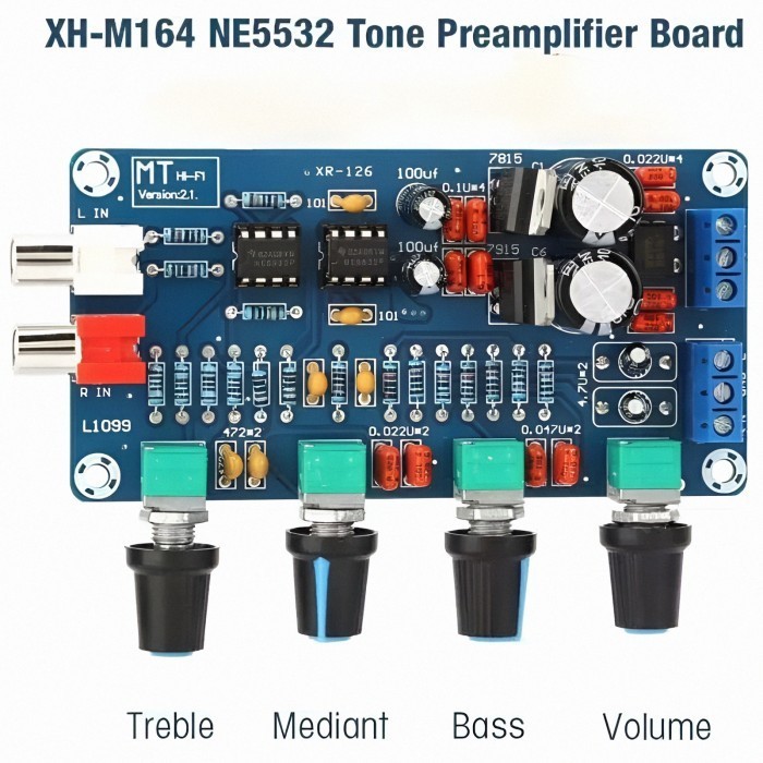 Jual Stereo Tone Control HI FI Modul NE5532 Pre Amplifier XH M164