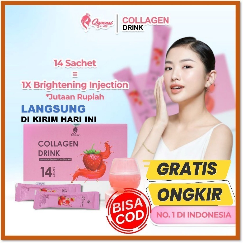 Jual QUEENSI COLLAGEN DRINK 100 BPOM QUEENSI MINUMAN COLAGEN