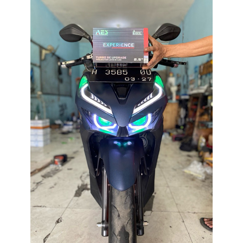 Jual Biled Aes Turbo Se Vario 125 150 Led New Set Reflektor Siap Pake