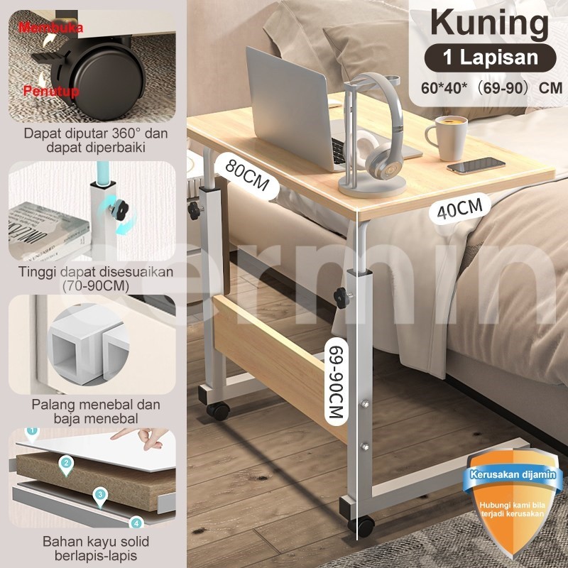 Jual Meja Laptop Roda Meja Belajar Portable Meja Laptop Adjustable Meja