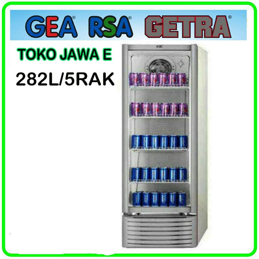 Jual SHOWCASE GEA EXPO 37FC Lemari Pendingin 5 Rak Kapasitas 282