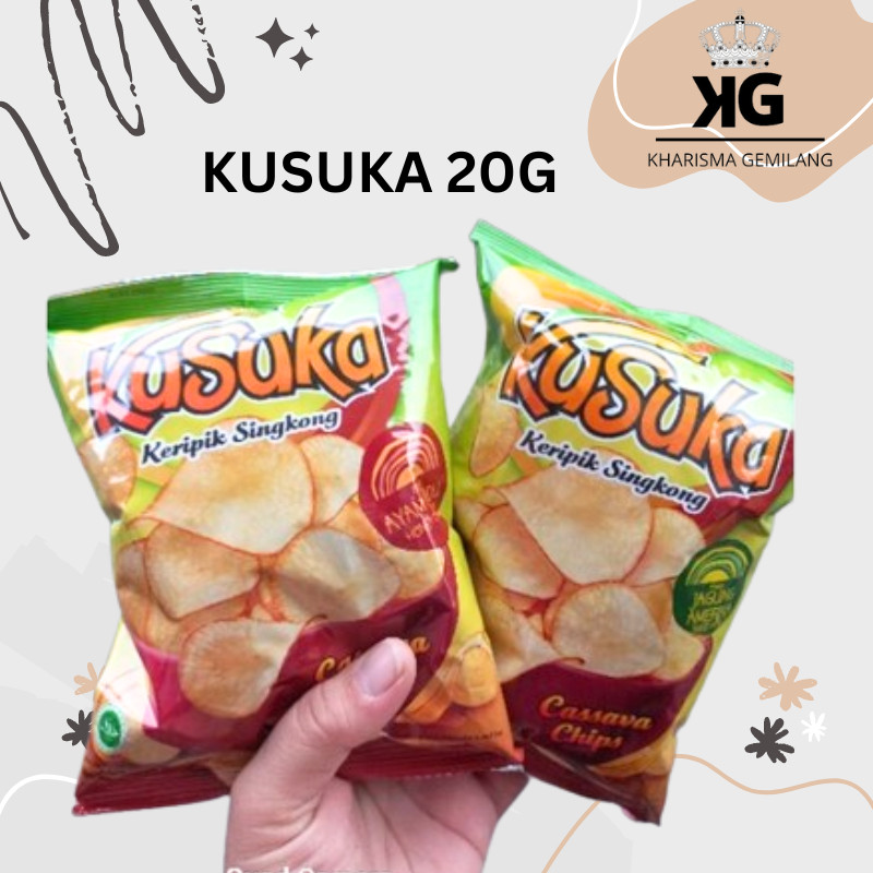 Jual KG KUSUKA 20G 1 PCS KECIL Keripik Singkong Snack Asin Chiki