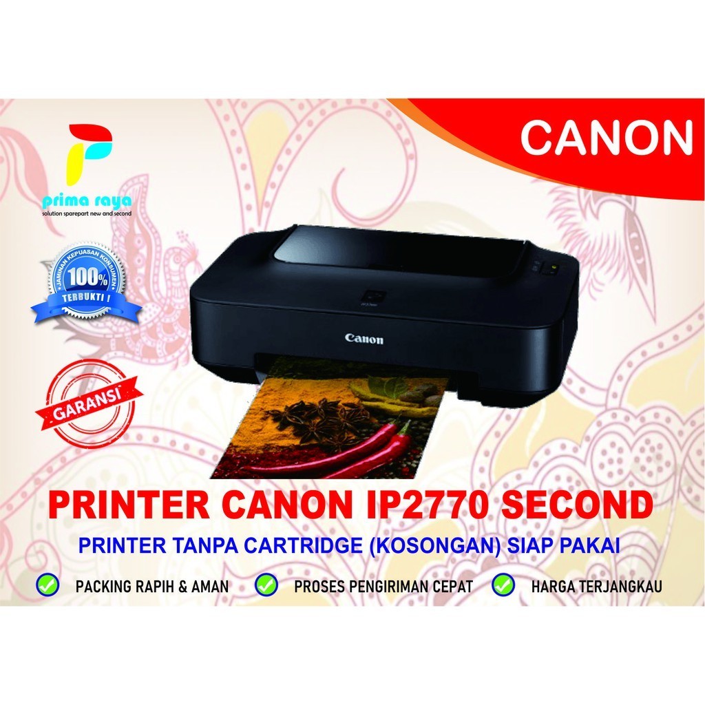 Jual Canon Ip Printer Second Kosongan Tanpa Cartridge Shopee