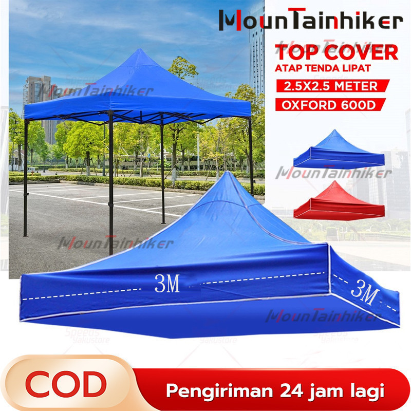 Jual ATAP TERPAL TENDA Bahan Polyester Import Lipat 2x2 3x3 Murah 420D