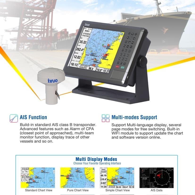 Jual Gps Xinuo Xf B Ais Chartplotter Tracking Kapal Rute Maps