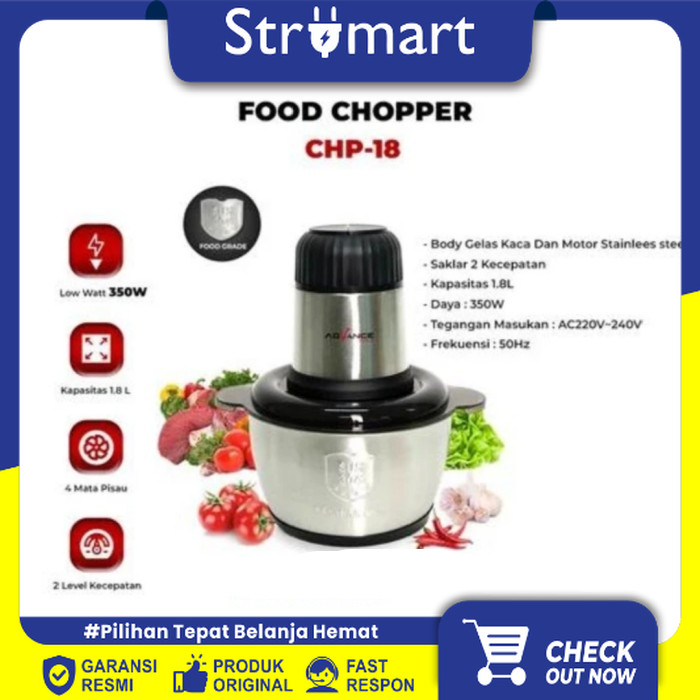 Jual Advance Food Chopper Blender Chopper Daging CHP 18 CHP18 1 8 Liter