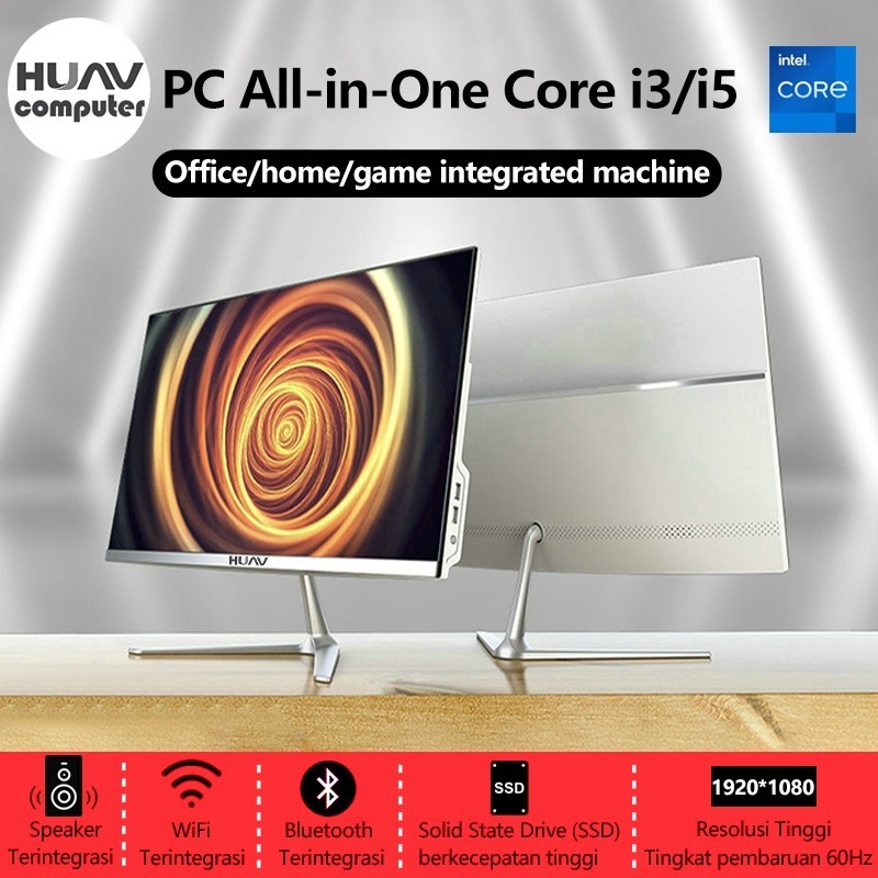 Jual Huav Komputer Full Set All In One PC Baru Prosesor Core I3 I5