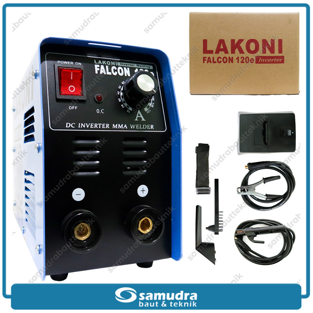 Jual MESIN TRAFO LAS MMA INVERTER LAKONI FALCON 120E 900 WATT 120 A