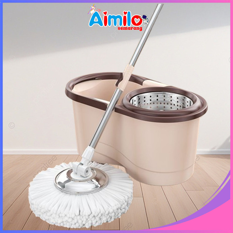 Jual Alat Pel Lantai Spin Mop Praktis Pel Lantai Putar L Mop Bucket