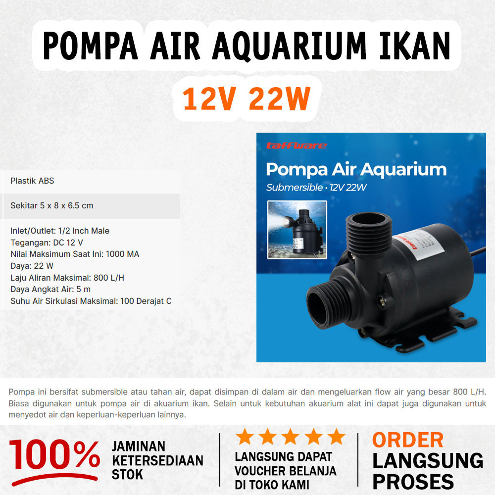 Jual Pompa Air Aquarium Ikan Submersible Pump Fish Tank V W