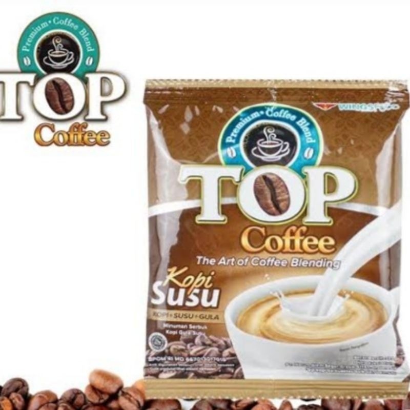 Jual Top Coffee Kopi Susu Kental Manis Sachet Lapak Mindy Shopee