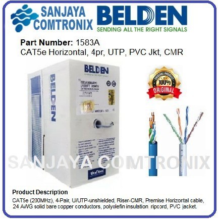 Jual Belden A Kabel Lan Utp Cat E M Per Roll M Blue